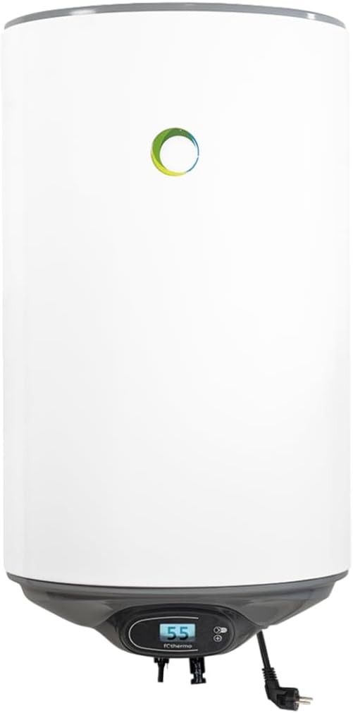 Fothermo® 80 L Photovoltaischer Hybrid-Warmwasserspeicher | PV-Boiler mit MPP-Tracker | 550 W Solar + 1.500 W 230 V Nachheizung | MC4 | 65 °C
