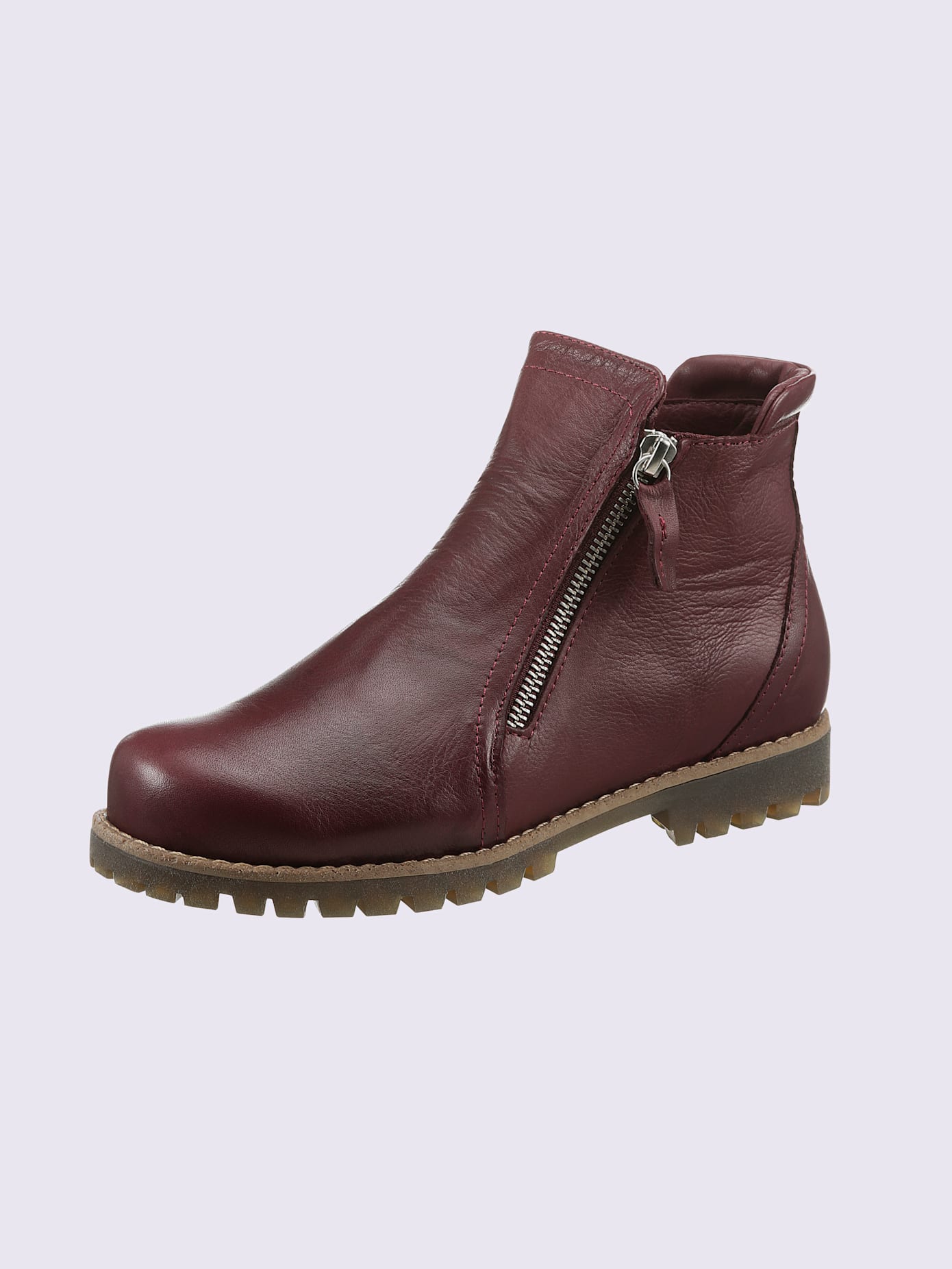 Bottine courte cuir nappa de vache