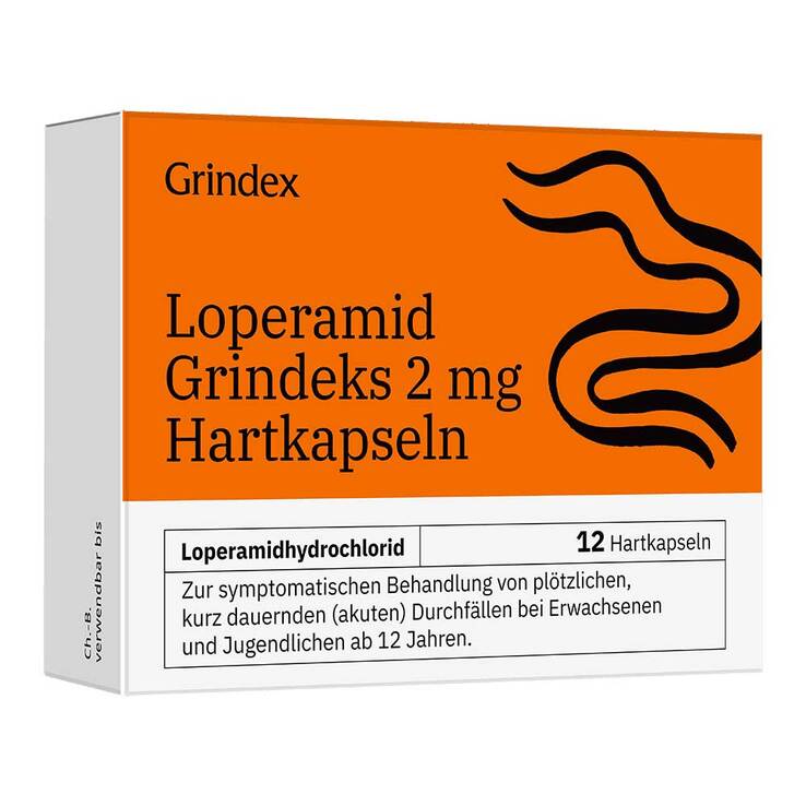 Loperamid Grindeks 2 mg Hartkapseln, 12 St