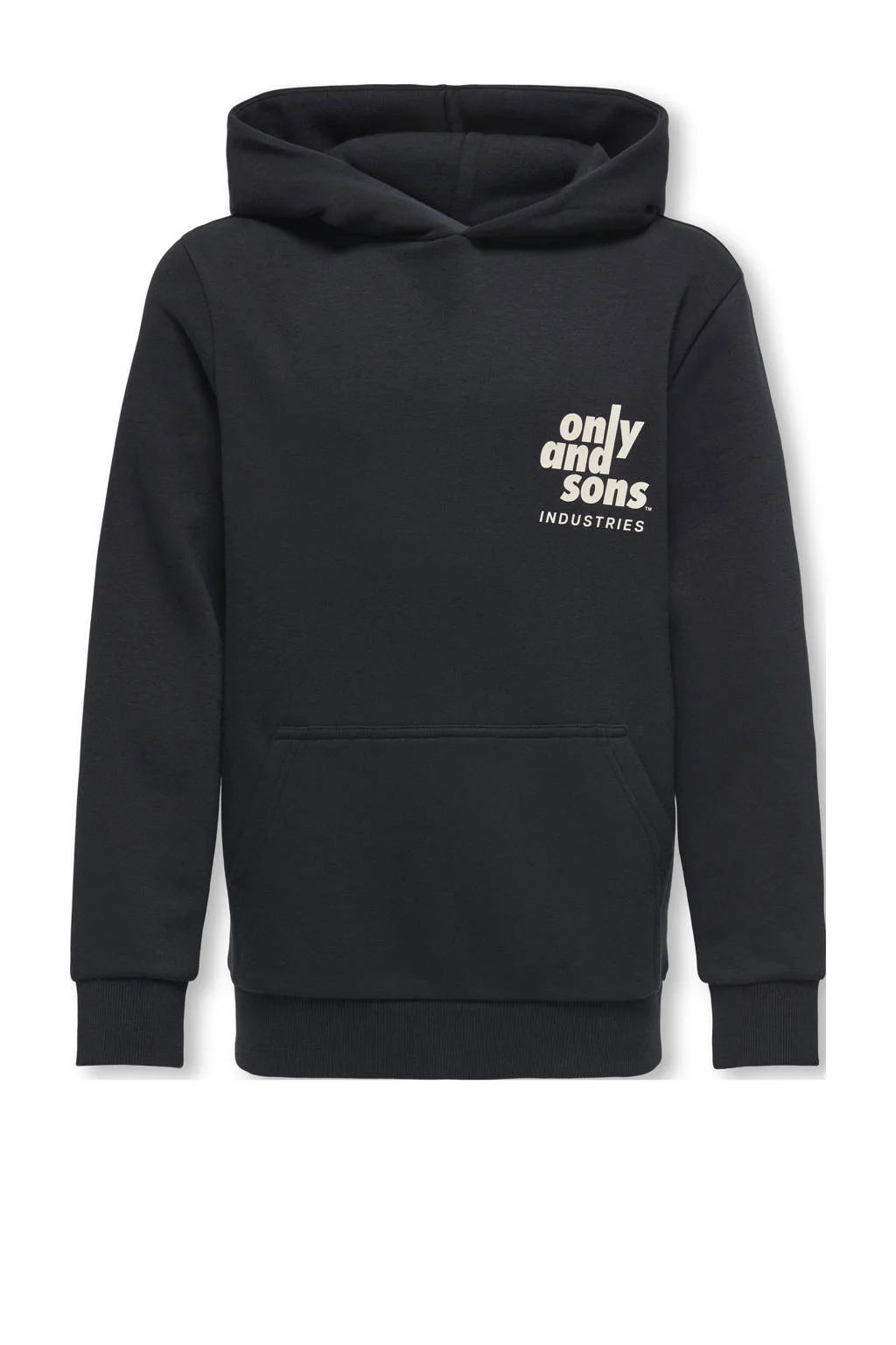 ONLY & SONS JUNIOR hoodie zwart