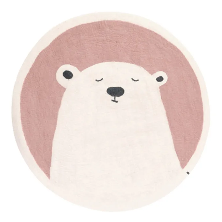 Muskhane Tapis Pasu Grizzly en feutre | Rose
