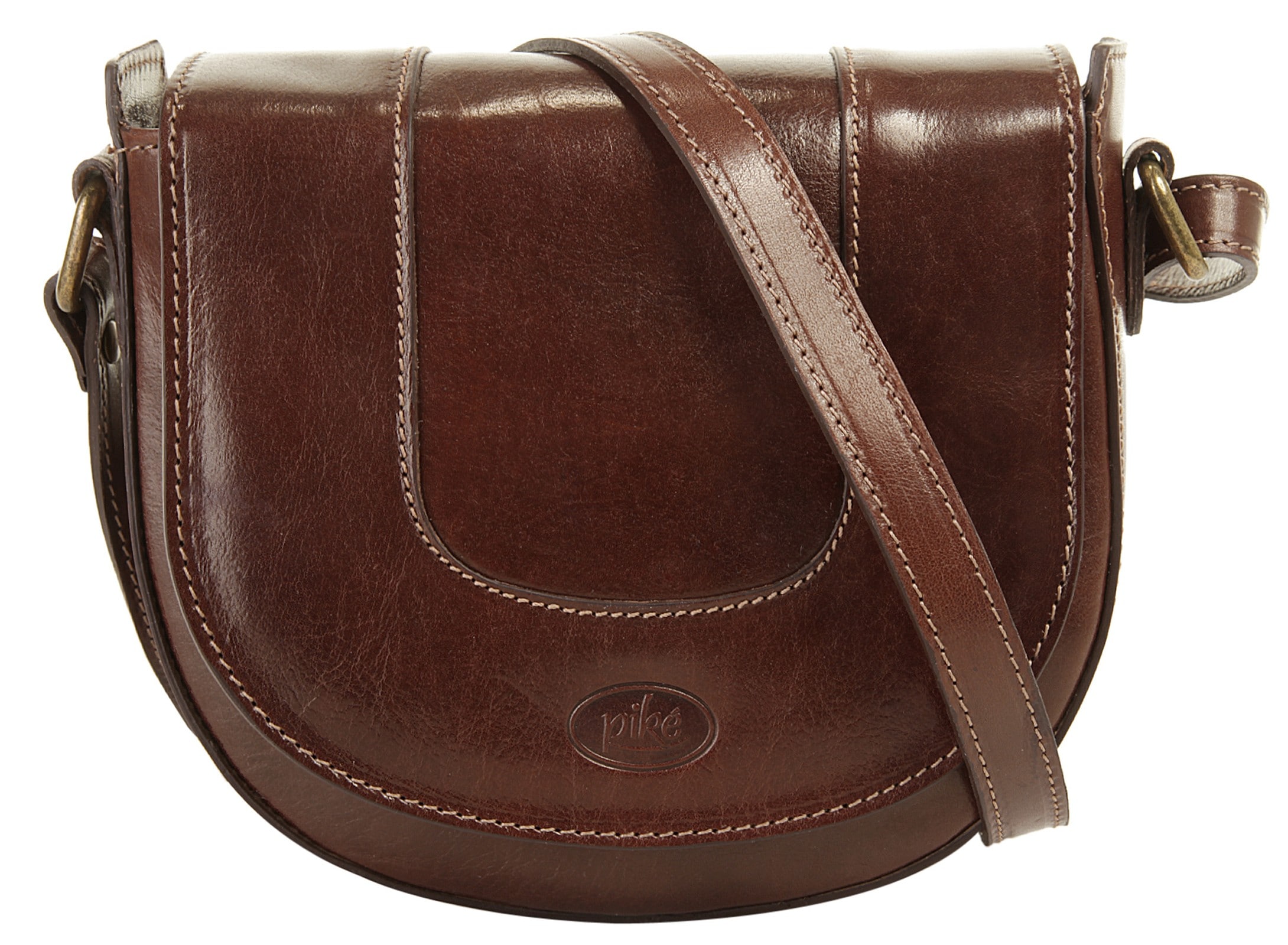 Piké Umhängetasche echt Leder, Made in Italy