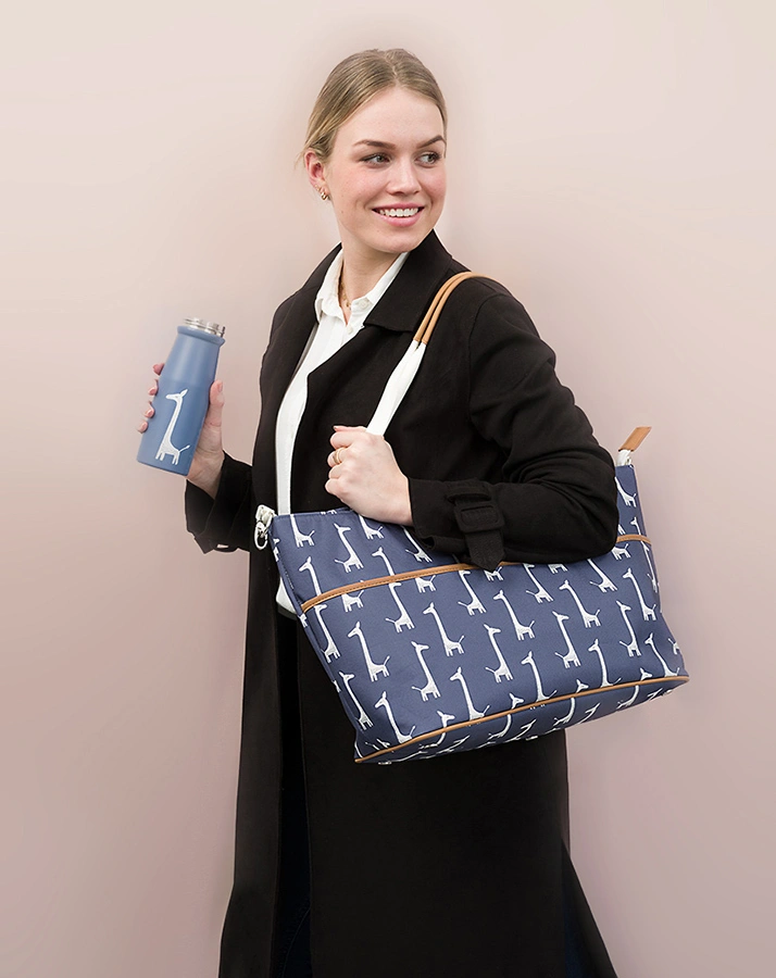 Wickeltasche GIRAF (50x28x17) in dunkelblau
