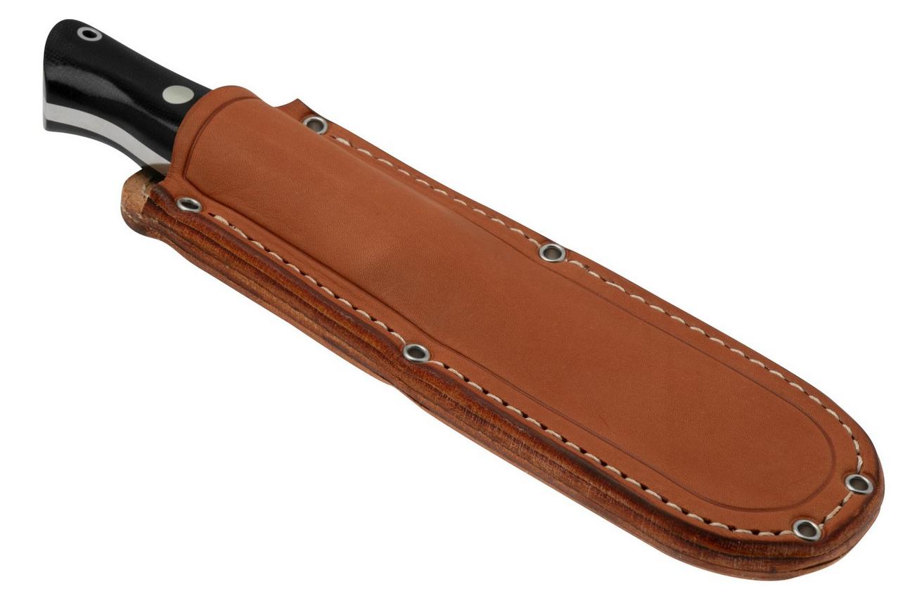 Bark River Bravo 1 Cru-Wear, Rampless, Black Canvas Micarta, bushcraftmes