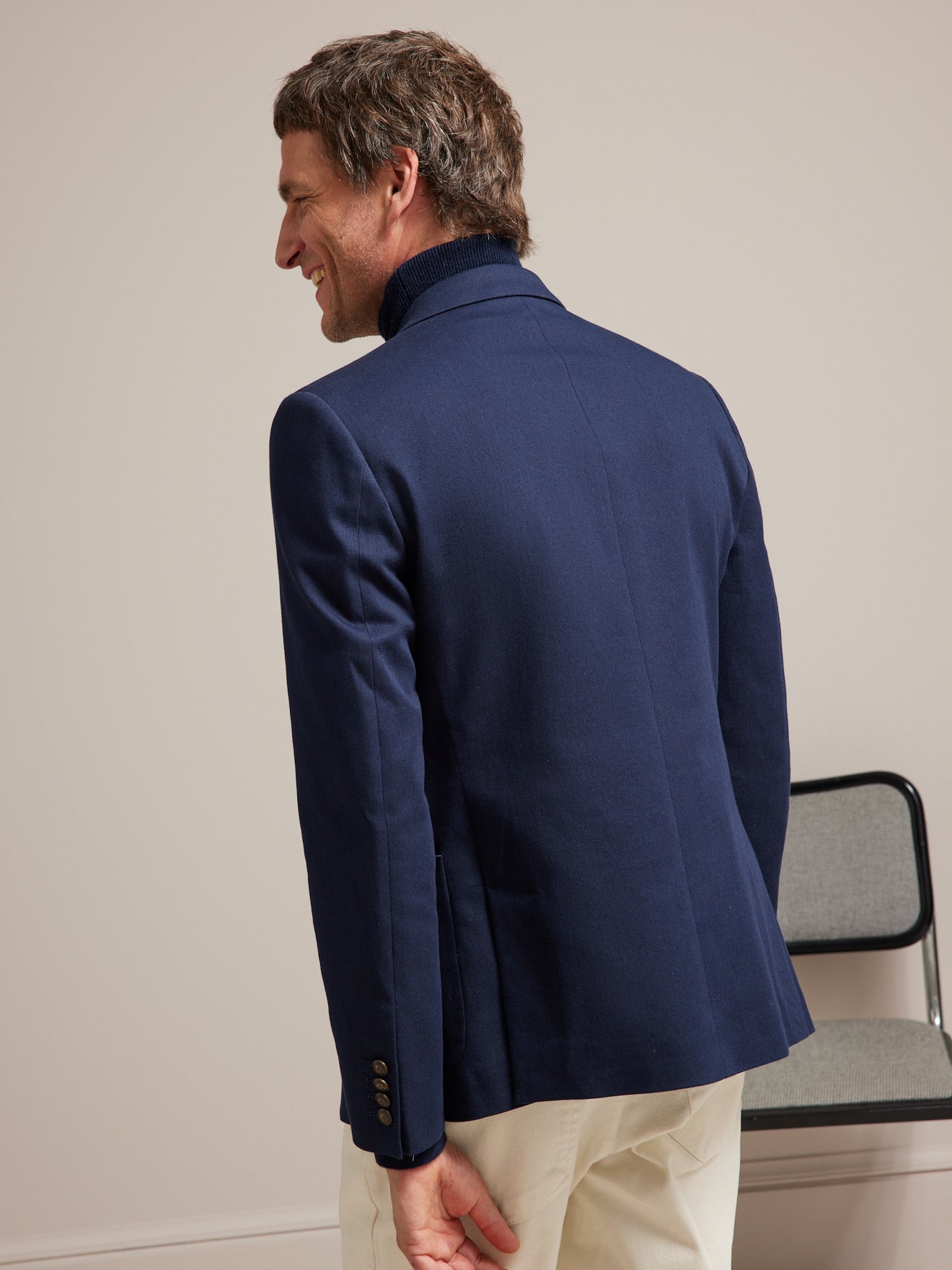 Blazer tissu natté homme