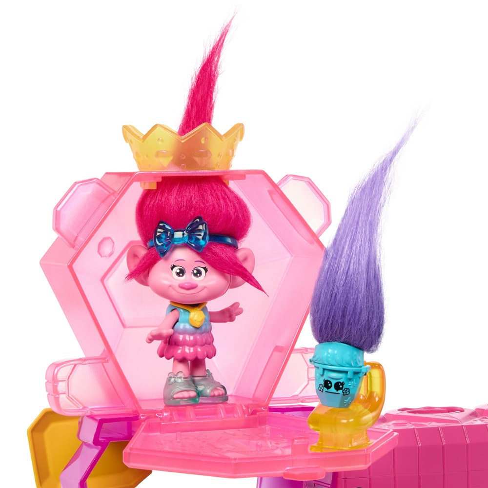 Trolls 3 Band Together Mount Rageous Spielset mit Queen Poppy Puppe