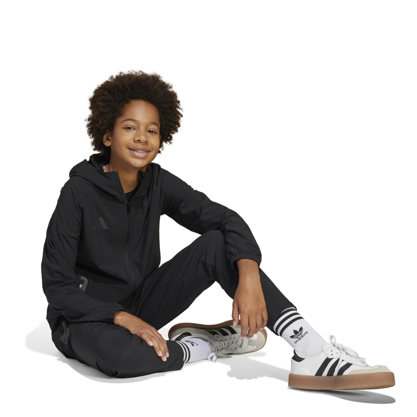 Adidas Real Madrid Vis Tech Trainingsbroek 2024-2025 Kids Zwart