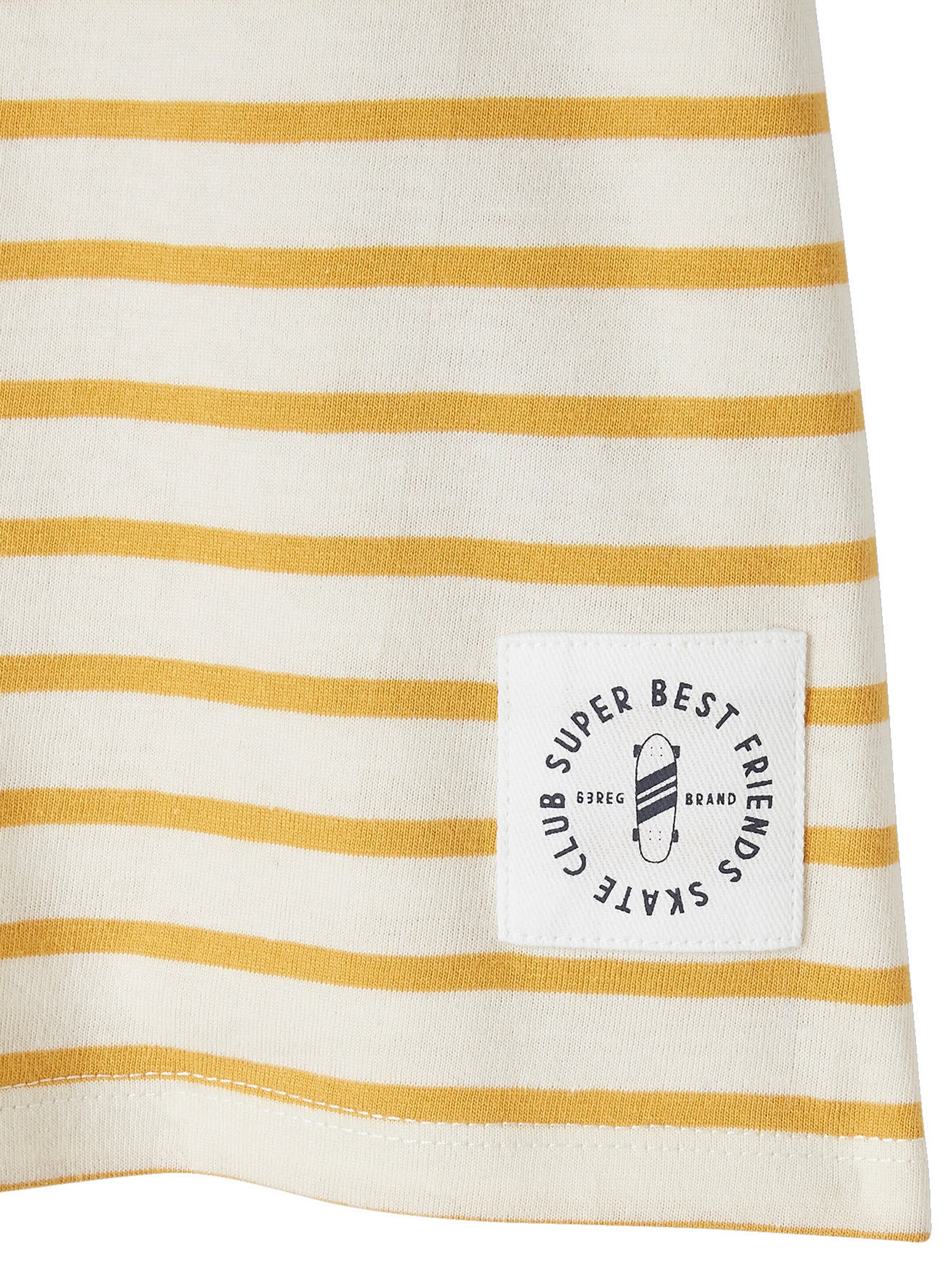 Vertbaudet Jungen T-Shirt mit Streifen gelb gestreift