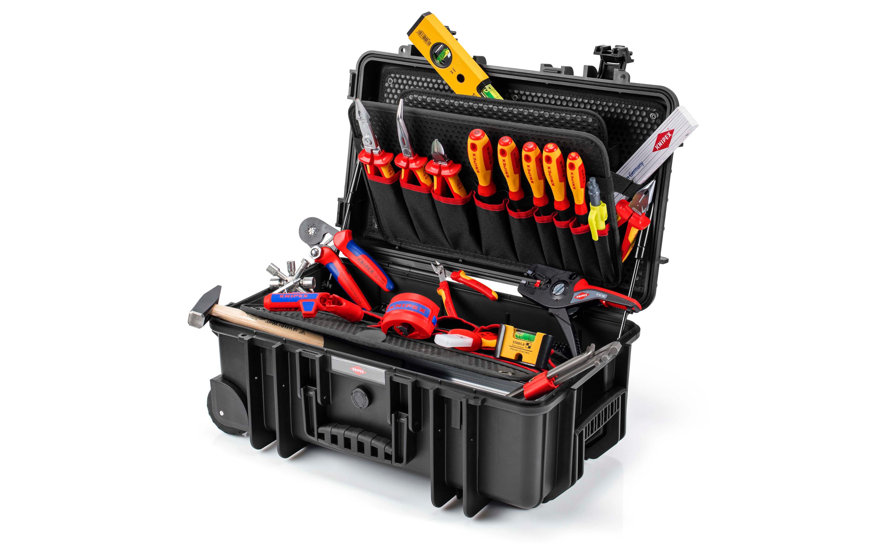 Werkzeugkoffer Robust26 Move, Elektro, 22-teilig<br>Werkzeugset mit 26.4 Liter Fassungsvermögen