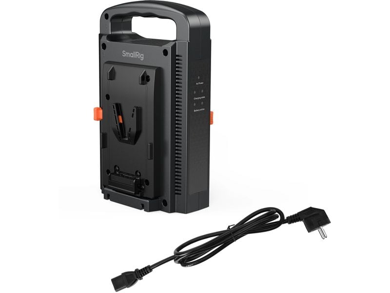 Smallrig Zweikanal-V-Mount-Akkuladegerät Ermöglicht das gleichzeitige Laden von zwei V-Mount-Akkus