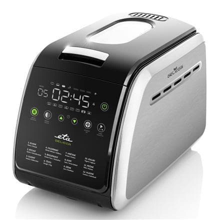 ETA Brødproducent Delicca II ETA714990030 Effekt 850 W, Antal programmer 12, Display Ja, Sort/Rustfrit stål