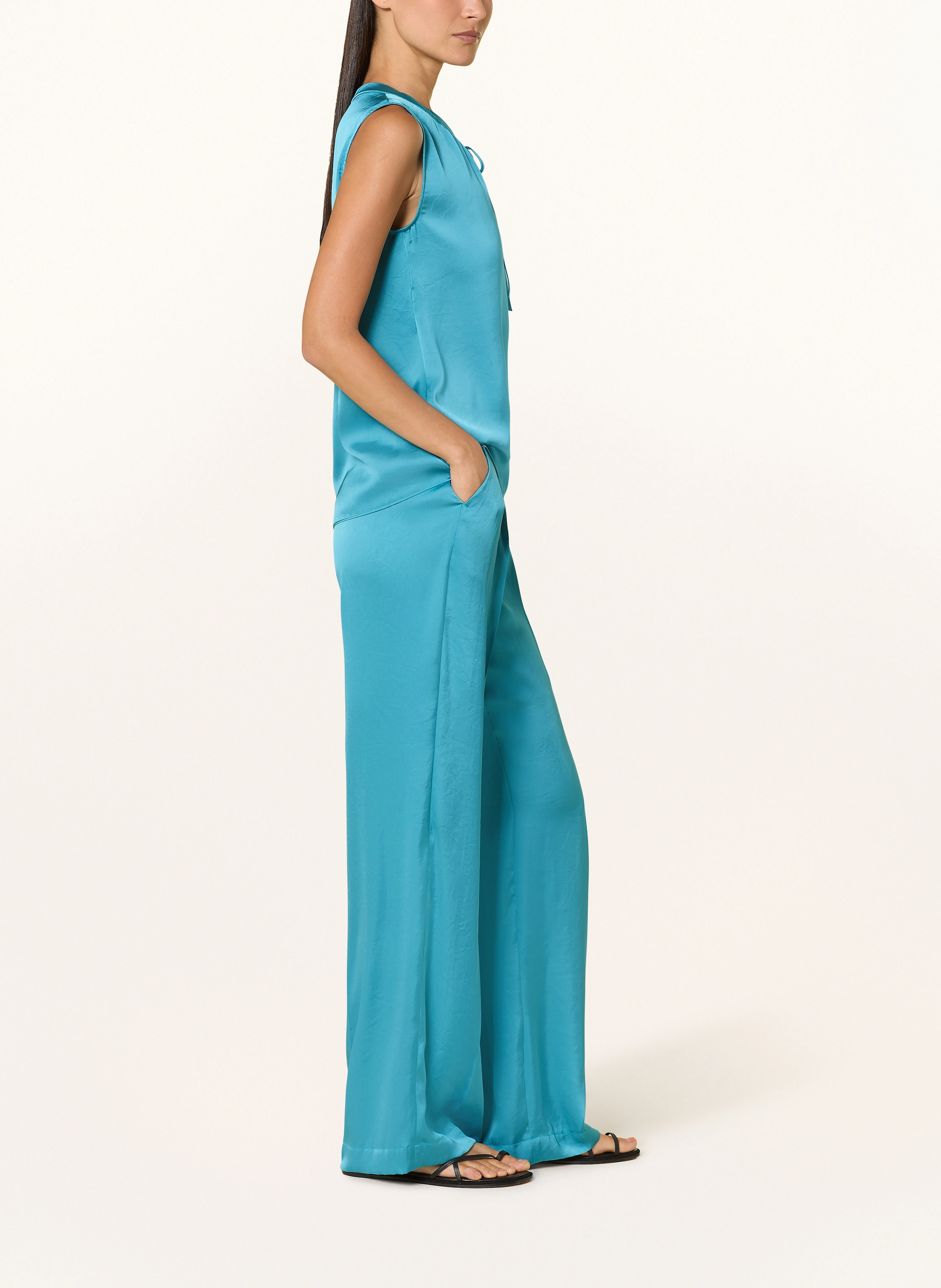 LUISA CERANO Marlenehosen aus Satin
