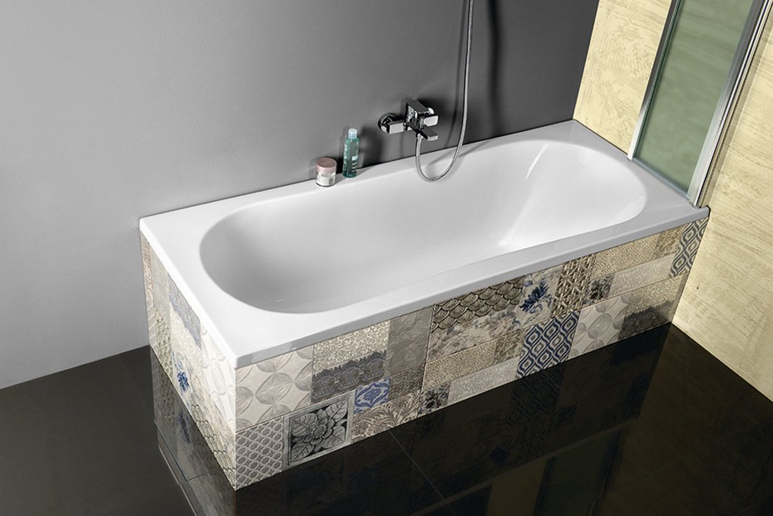 Aqualine Jizera ligbad 180x80cm wit