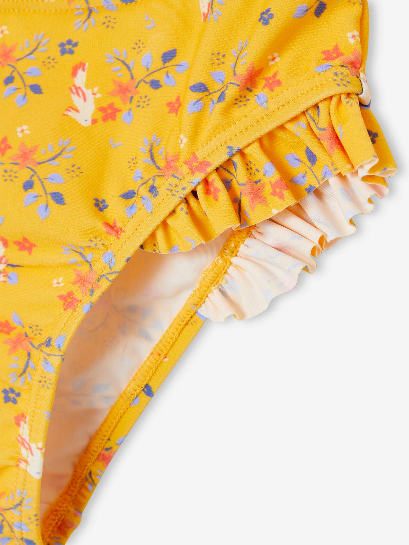 Biquíni amarelo para meninas