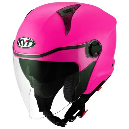 Casque KYT D-CITY - PLAIN - FUXIA FLUO - Rose