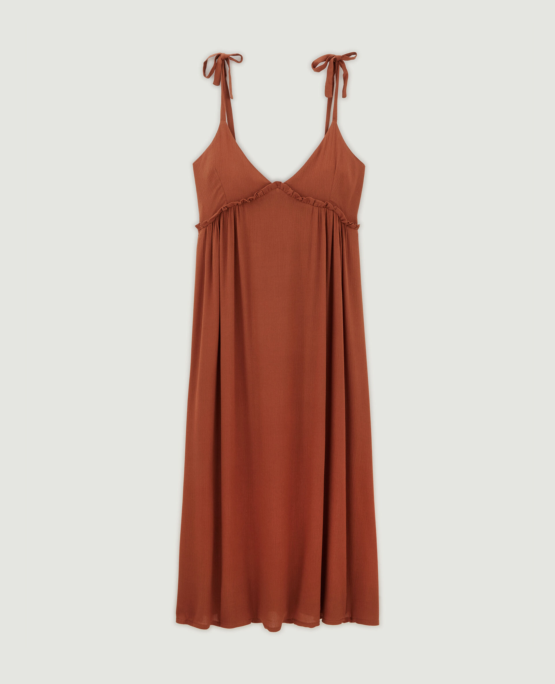Robe longue triangle - Camel