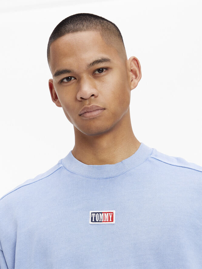 Tommy Hilfiger TJM SKATER TIMELESS TOMMY CREW Pearly blue