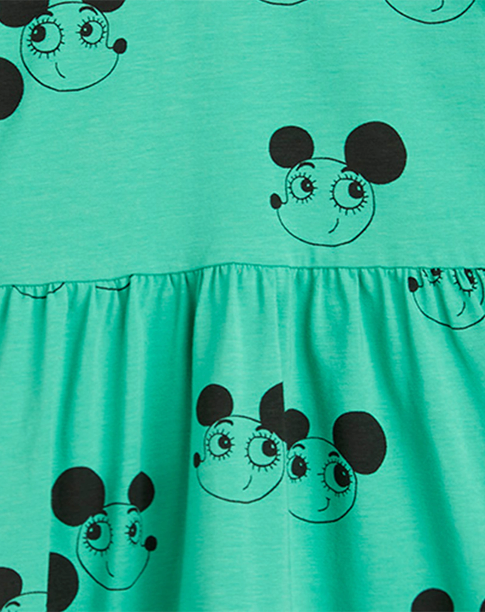 Langarm-Kleid RITZRATS AOP in green