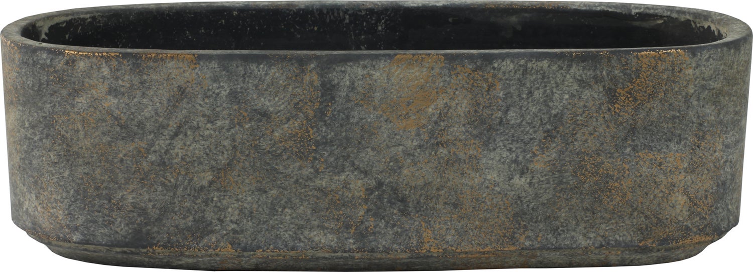 TS bloempot Saar grijs 32 x 10 x 10 cm