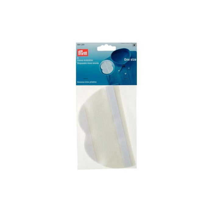 Prym-8 stuks wegwerp sous-bras wit