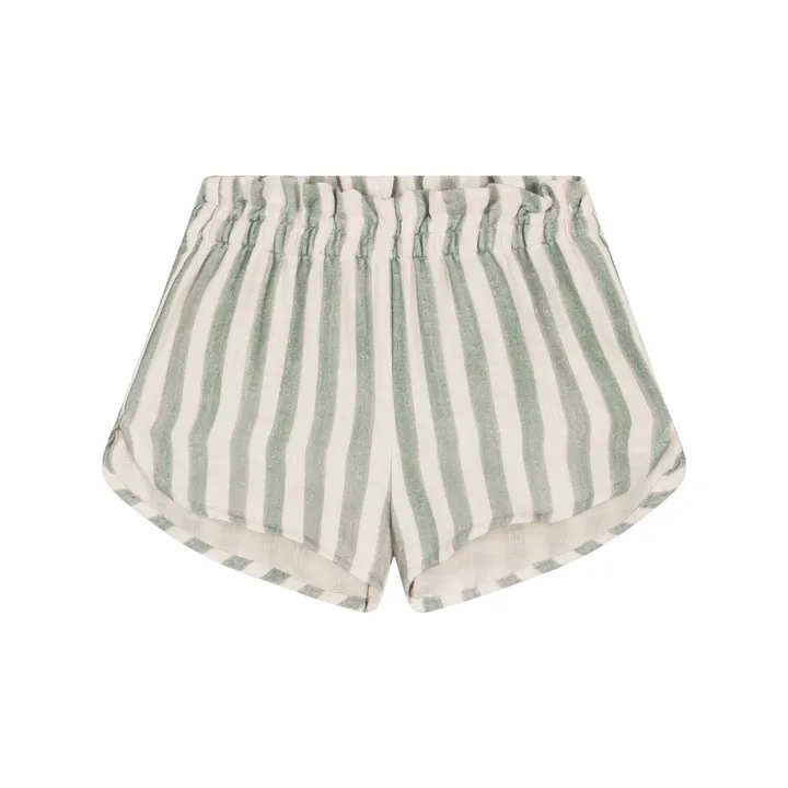 Studio Bohème Short Georgette Rayé | Vert