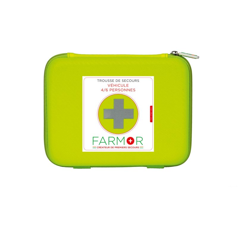 Trousse de secours  Véhicule 4/6 personnes en PU jaune