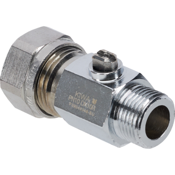 Sanivesk Kogelkraan Mini Recht Knel 15mmx3/8