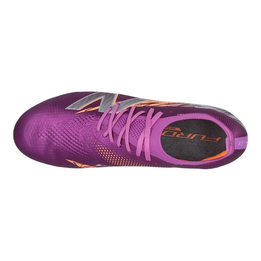 New Balance Furon V8 Elite FG Energy Rush - Violet/Argenté/Orange