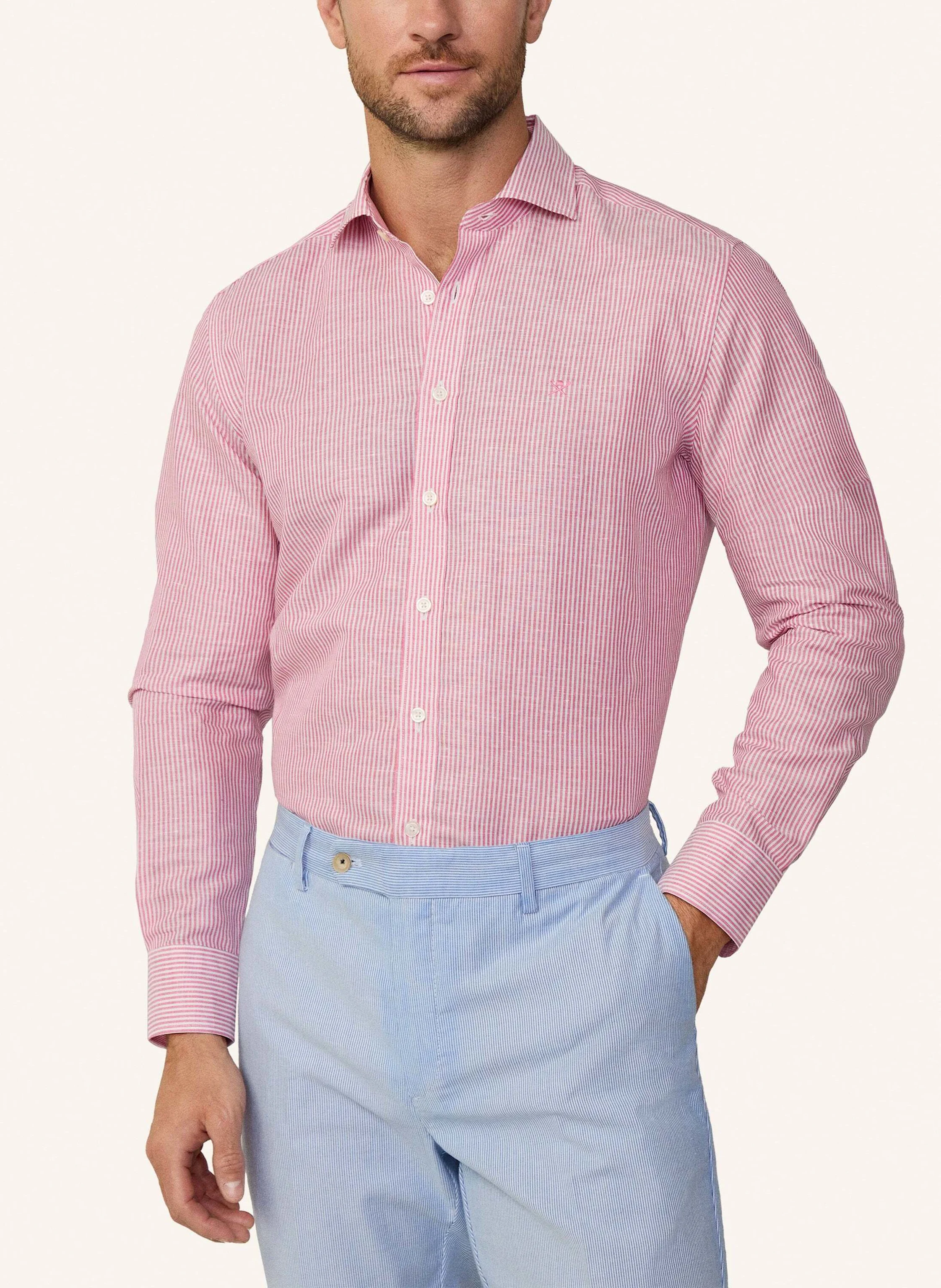 HACKETT LONDON Freizeithemd LINEN BENGEL STRIPE