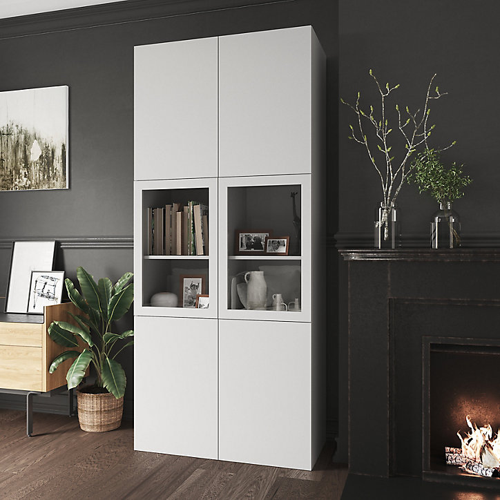 Porte battante blanche GoodHome Atomia H 74,7 x L. 49,7 cm