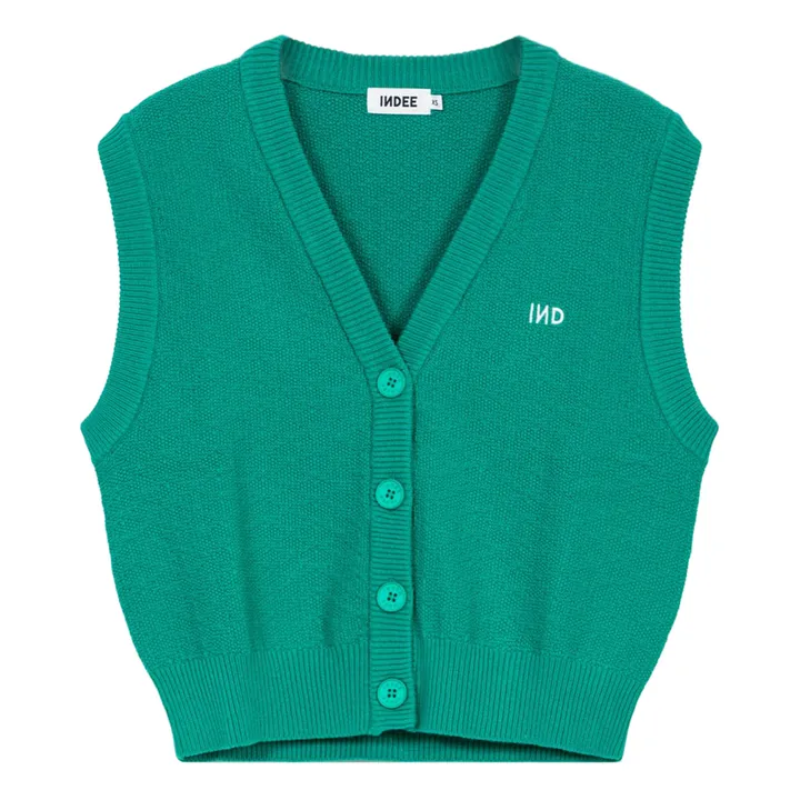 Indee Cardigan Sans Manches Palmspring | Vert