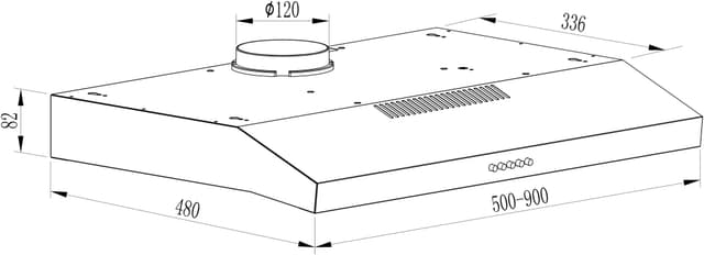 Ecotronic emhætte EBU603B