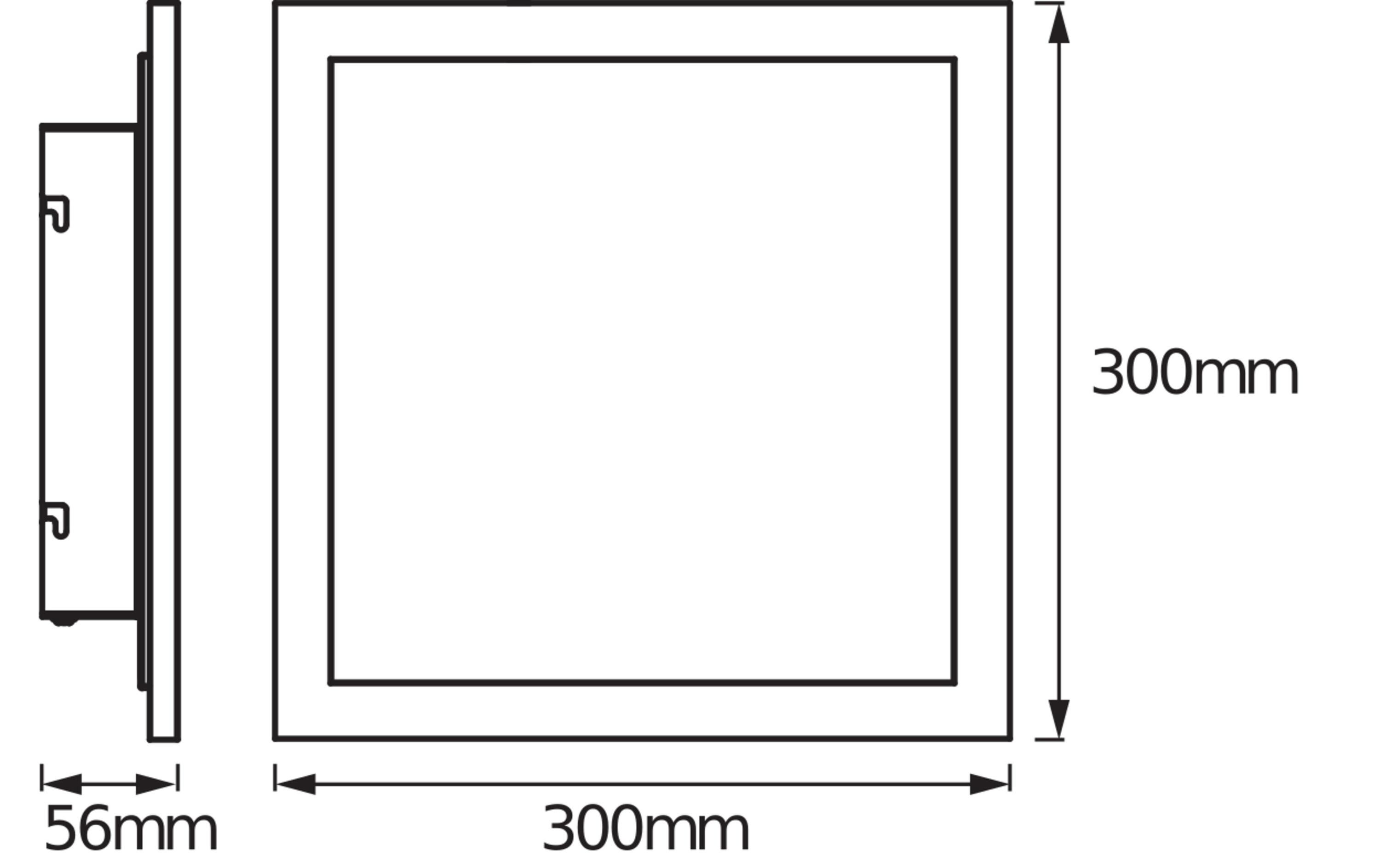 LED-Panel SMART+ WiFi Planon Plus, 30 x 30 cm, 20W, RGBWPanelleuchten mit WiFi-Technologie