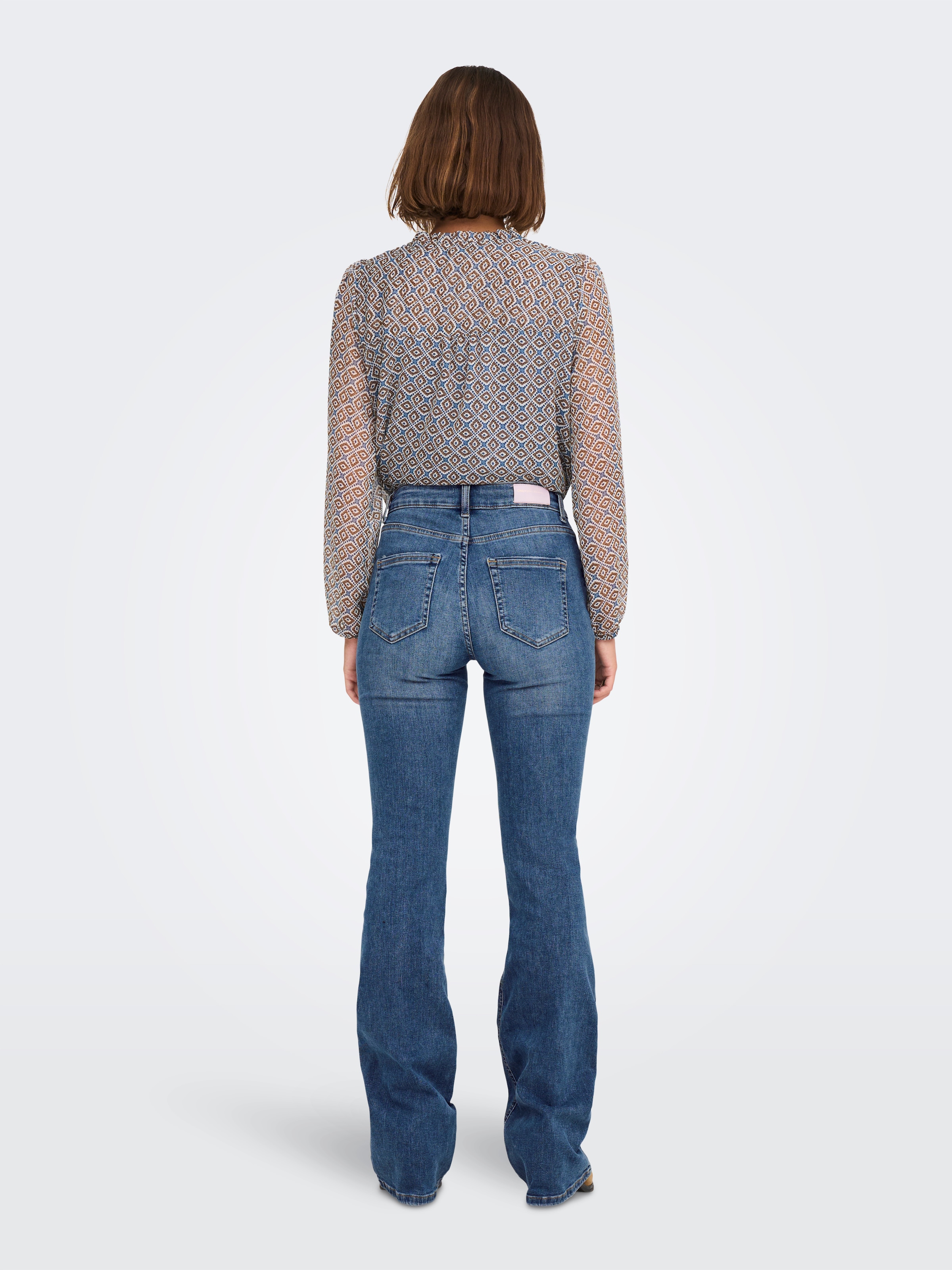 ONLY Bootcut-Jeans »ONLBLUSH MID FLARED DNM TAI305 NOOS«