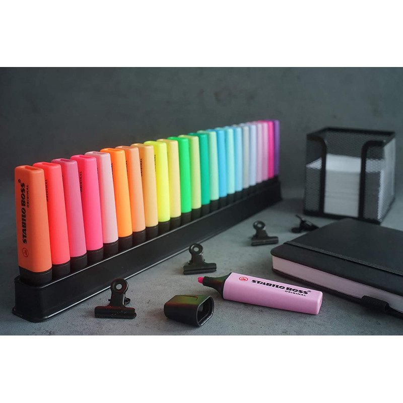 Surligneur Stabilo Boss couleurs assorties - Set de 23