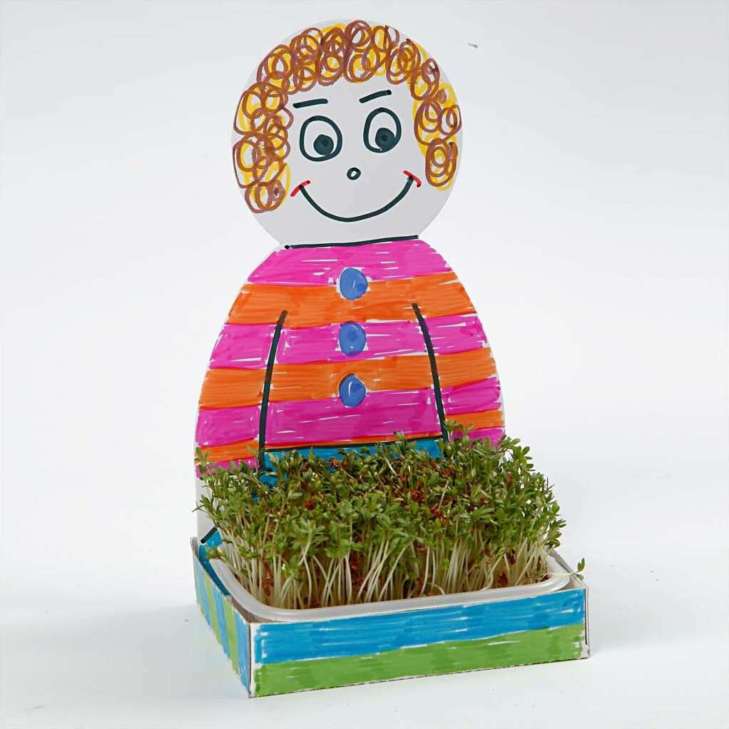 Karsebakke-Figur - Krop - H 20 CM - Hvid - 6 Sæt