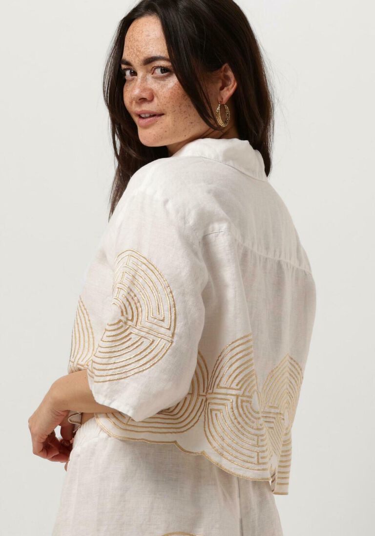 GREEK ARCHAIC KORI witte greek archaic kori blouse 250021