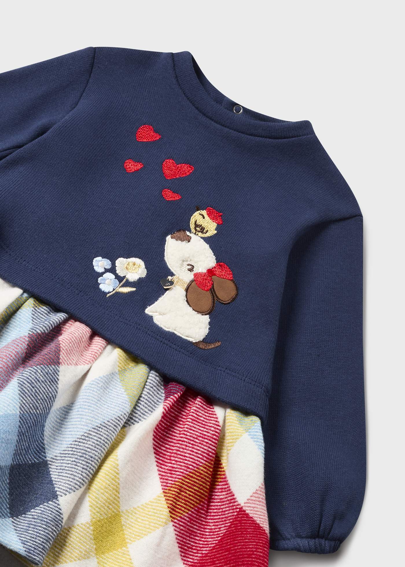 Vestido com estampa de bebê