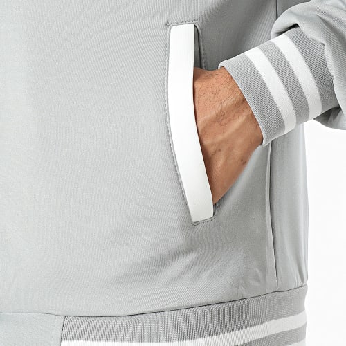 Ensemble Veste Boutonnée Et Pantalon Cargo Gris