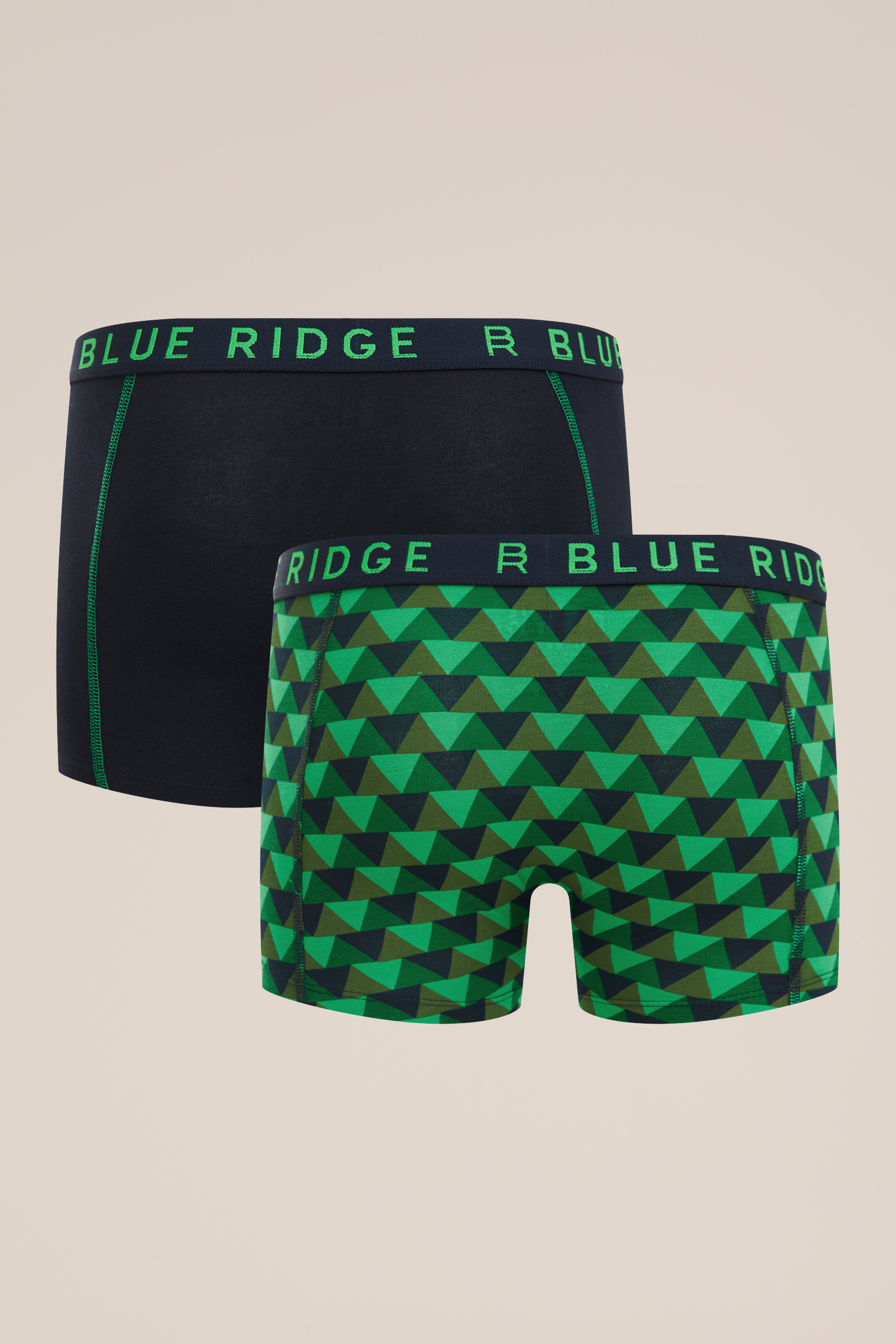 Jongens boxershorts, 2-pack Blue Ridge Donkerblauw