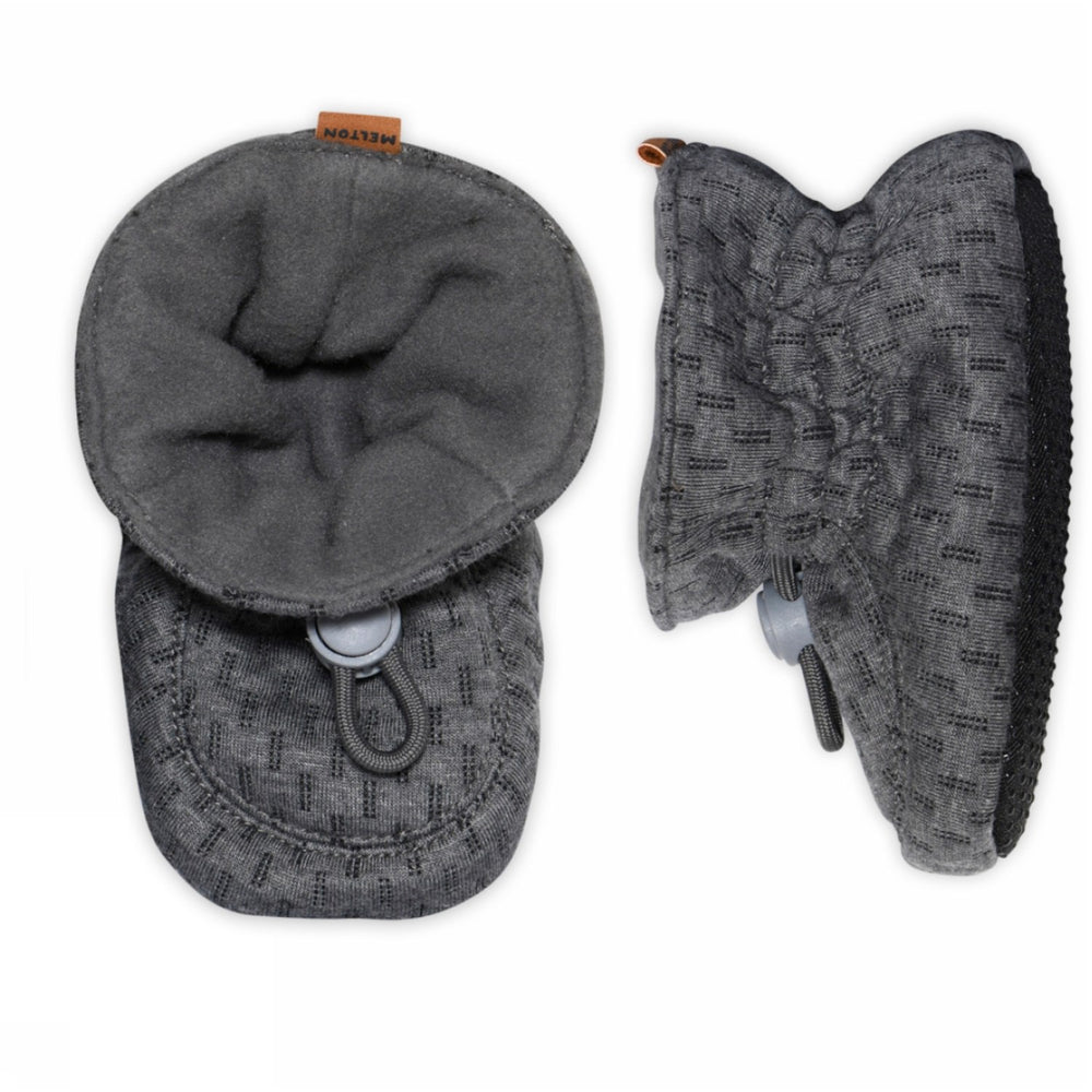 Køb MELTON Medium Grey Melange Structure Tekstil Futter