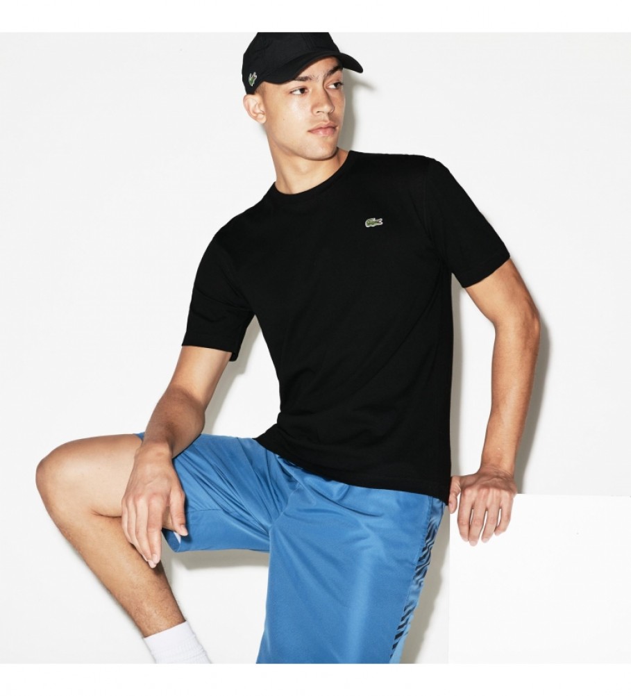 Camiseta de tênis Lacoste preta