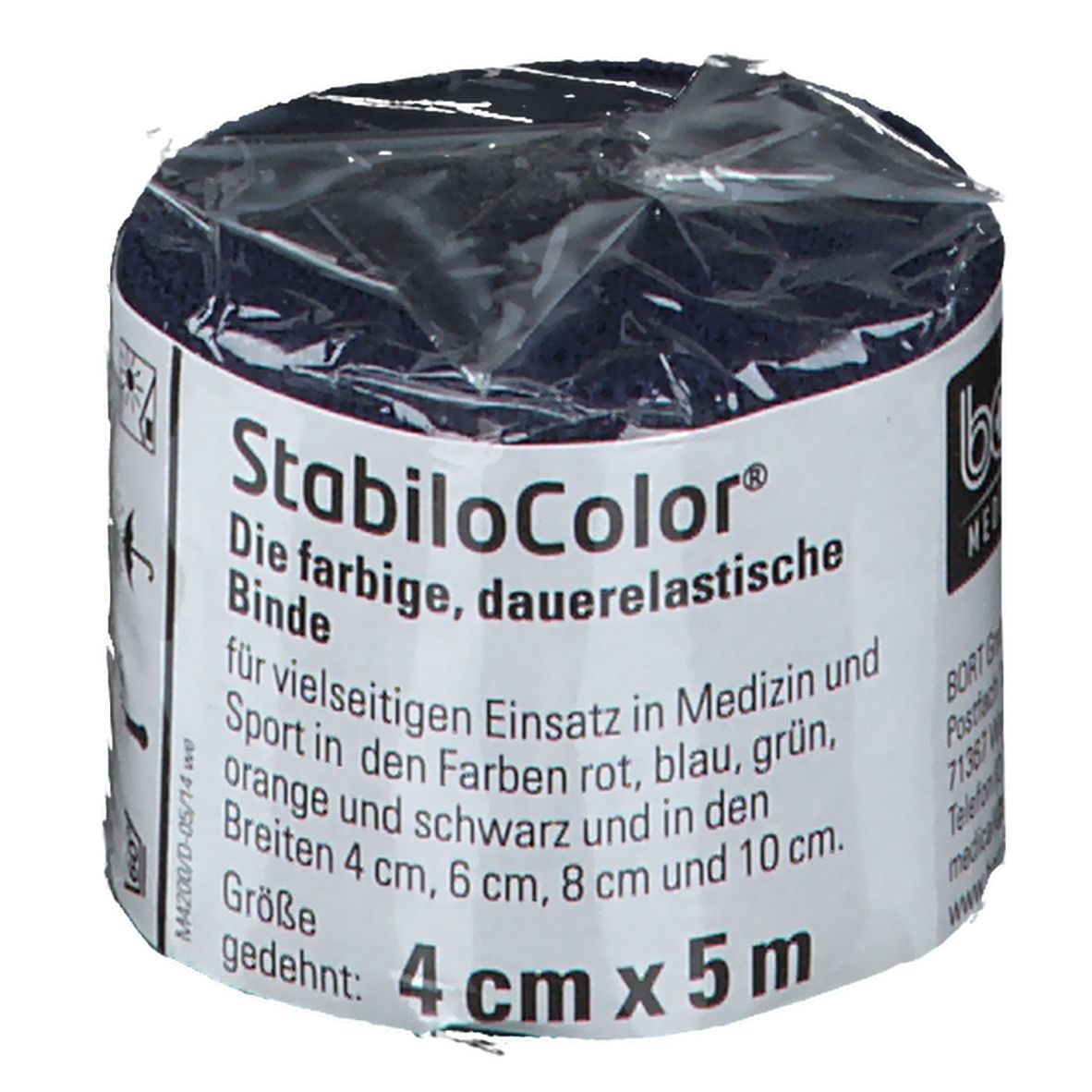 BORT StabiloColor® Binde 4 cm x 5 m blau