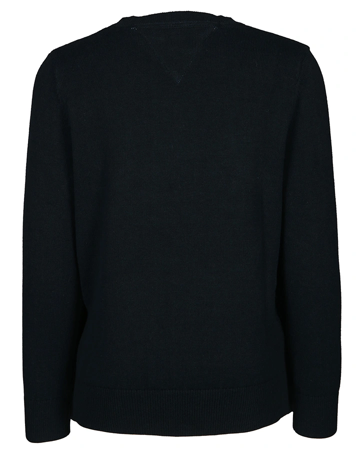 Baumwoll-Pullover BOYS BASIC in dunkelblau