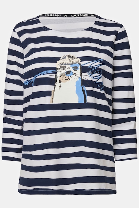 T-Shirt, Regular Fit, Wellenringel