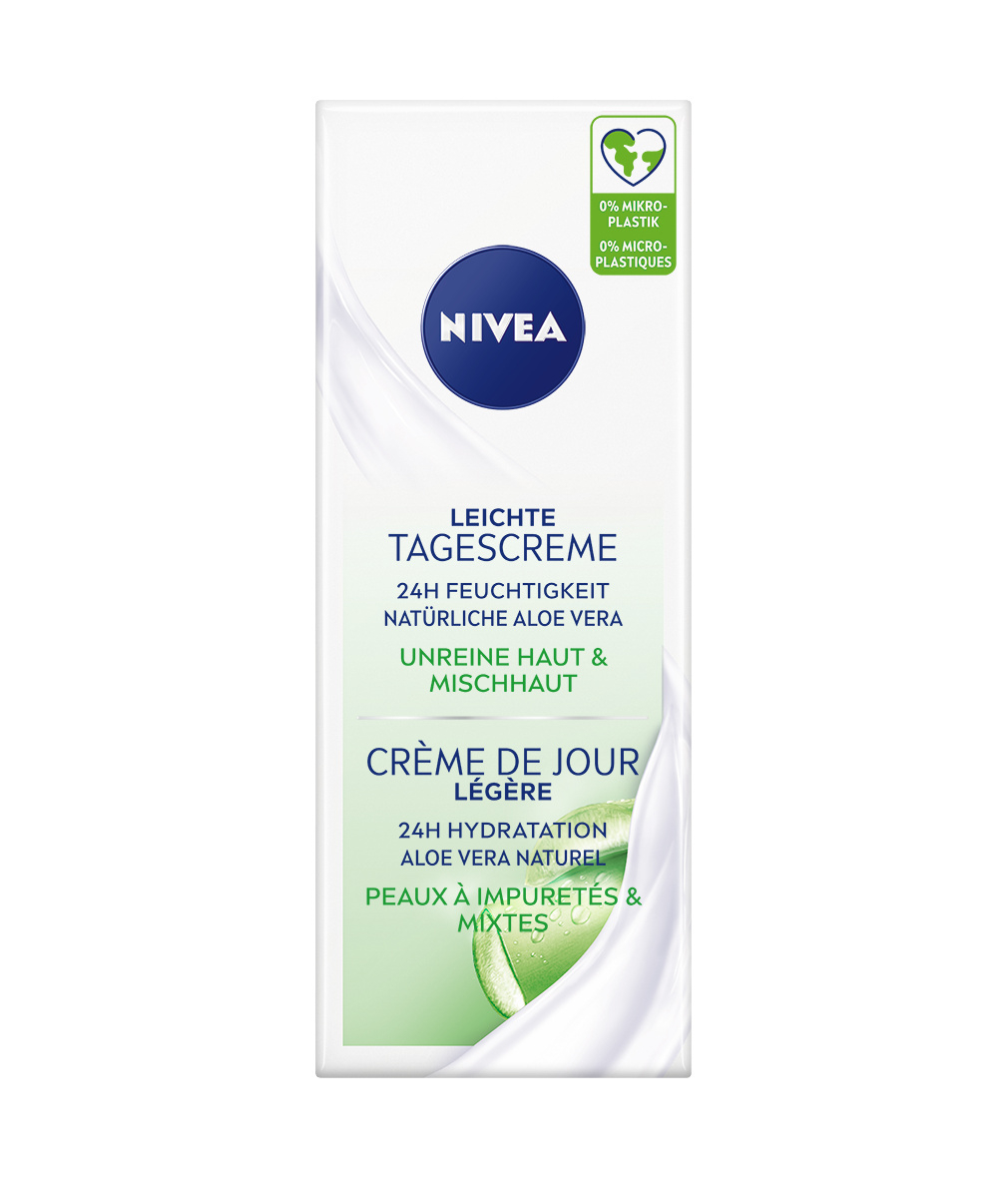 (50ml) Leichte Tagescreme Aloe Vera Unreine Haut / Mischhaut (84766)