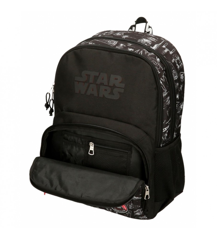 Joumma Bags Mochila escolar Adaptable Star Wars Space mission Doble Compartimento negro