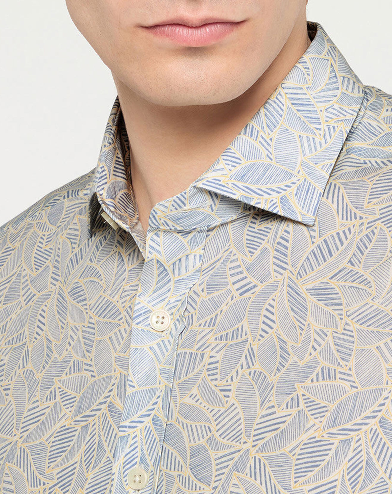 Hackett London Chemise Slim Fit imprimée bleu ciel