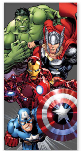 Håndklæde - 70x140 cm - Avengers