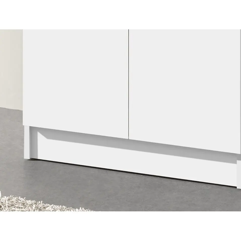 Interiax Kledingkast 'Amelie' - Wit - 2 Deurs - 180x60x40 cm